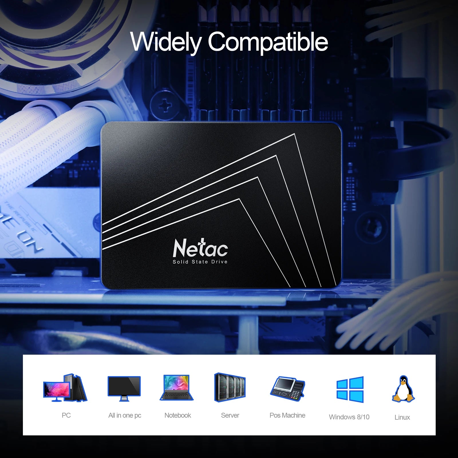 Netac SSD 1tb 2tb 2.5 Inch SSD SATA3 SATA 512gb 256gb 128gb 480gb Internal Solid State Hard Drive Disk for Laptop Desktop