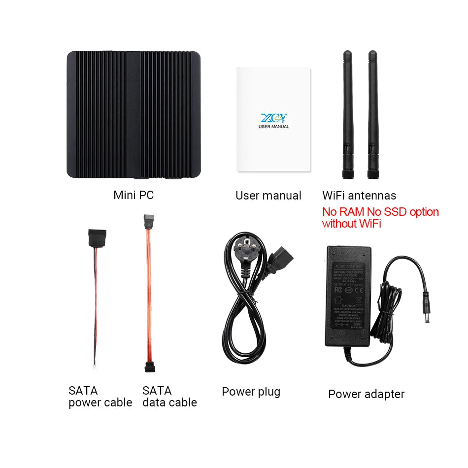 Intel N100 Mini Industrial PC 2x Serial Ports RS232 2x Gigabit Ethernet 2x HDMI 1xDP Support 3 Screens Display Win10/11 Linux