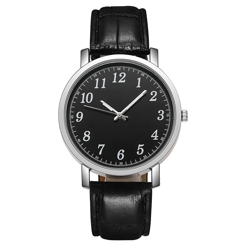 New Couples Watches Leather Strap Minimalist Fashion Quartz Wristwatches Multiple Colors for Loved Ones Gift Parejas Montre