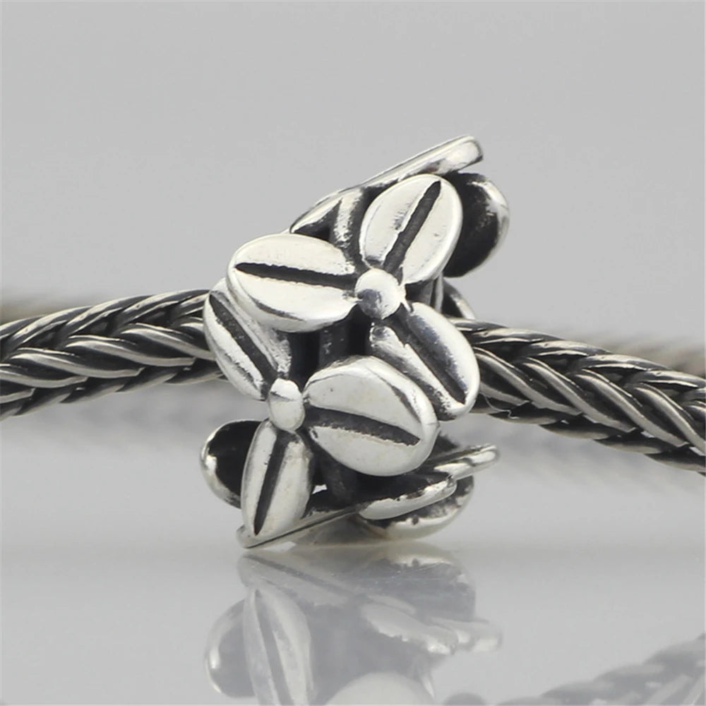 Mistletoe 925 Sterling Silver Cute Sweet Strawberries Stopper Spacer Charm Bead Fit European 3.0mm Bracelet Jewelry