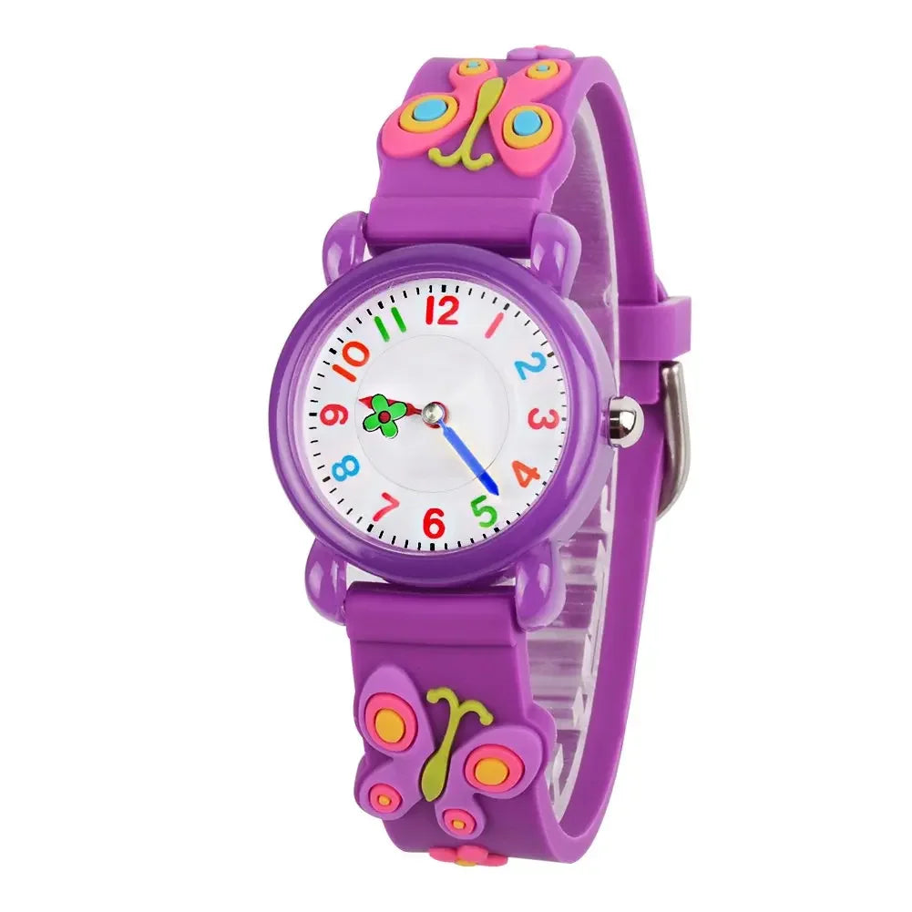 Kids Watches Analog 3D Cartoon Waterproof Sport Children Toddler Wrist Watches Gifts for 3 4 5 6 7 8 9 10 11 12 Ages Girls Boys