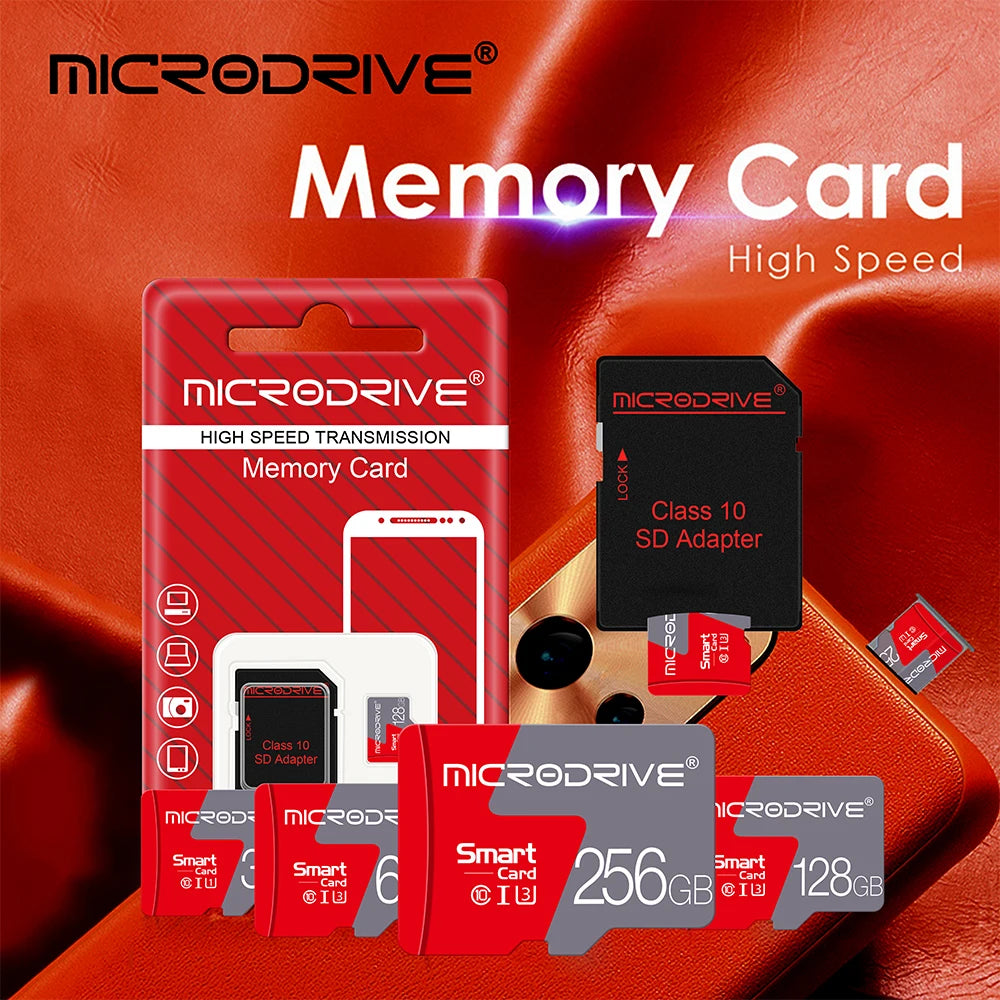 TF Card 4GB 8GB 16GB 64GB Class 10 Micro Flash Memory Card 32GB 128G 256G 512GB cartao de memoria mini sd card gift adapter