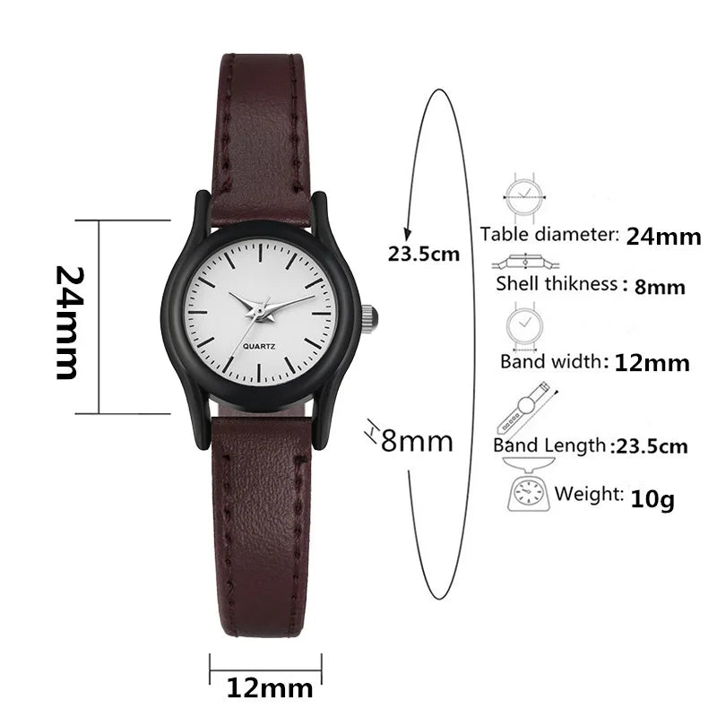 Simple Vintage Classic Couple Watches 2025 Women for Men Watches New Leather Strap Quartz Wristwatches Relogio Montre