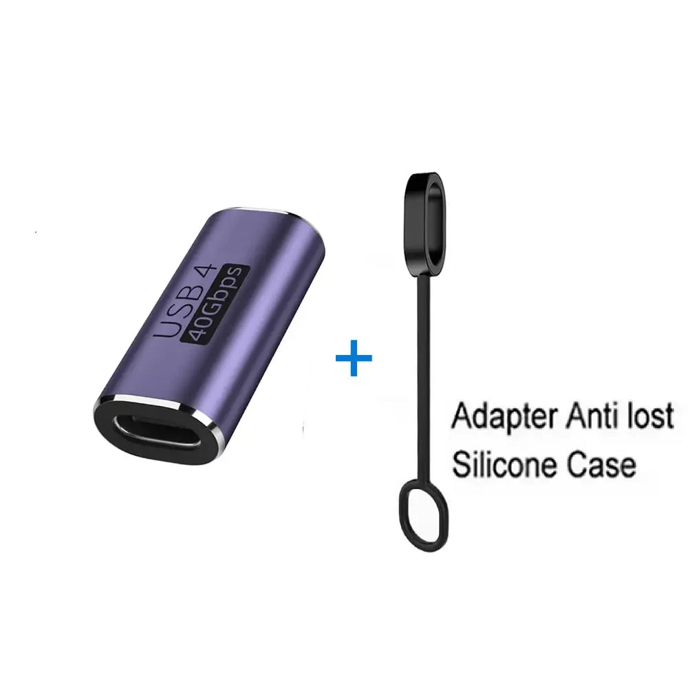 USB4.0 Thunderbolt3 40Gbps Type C Female to Type C Female Coupler Adapter For Super Fast Charger Data Transfer 8K 4K Video Cable