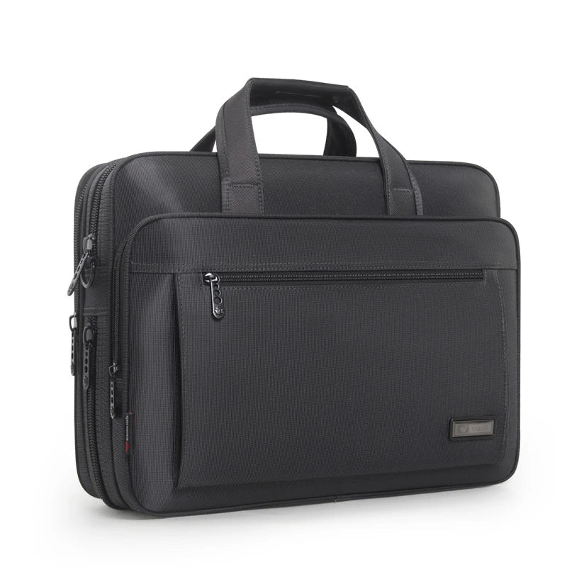 Men's Laptop Briefcase Brand Men Computer Handbags Waterproof Durable Nylon 15.6 Inch Laptops Bags Boys Shoulder Files Books Bag