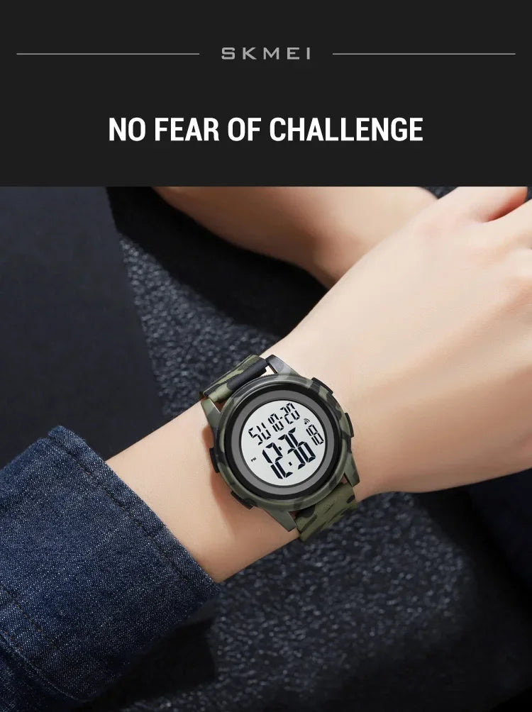 SKMEI 1895 Men LED Light Chrono Alarm Clock 5Bar Waterproof Digital Wristwatch relogio masculino Casual Countdown Sport Watches