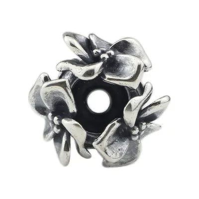 Real 925 Sterling Silver Beads Butterfly Skull Owl Conch Fish Charm Spacer Fit European Troll 3.0mm Bracelet Jewelry Original