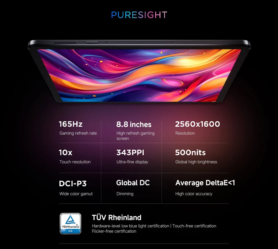 Lenovo Legion Y700 2025 256GB 512GB RAM Snapdragon 8 Gen 3 8.8" LCD Screen 165Hz 6550 mAh Battery Android 14 Gaming Tablet PC