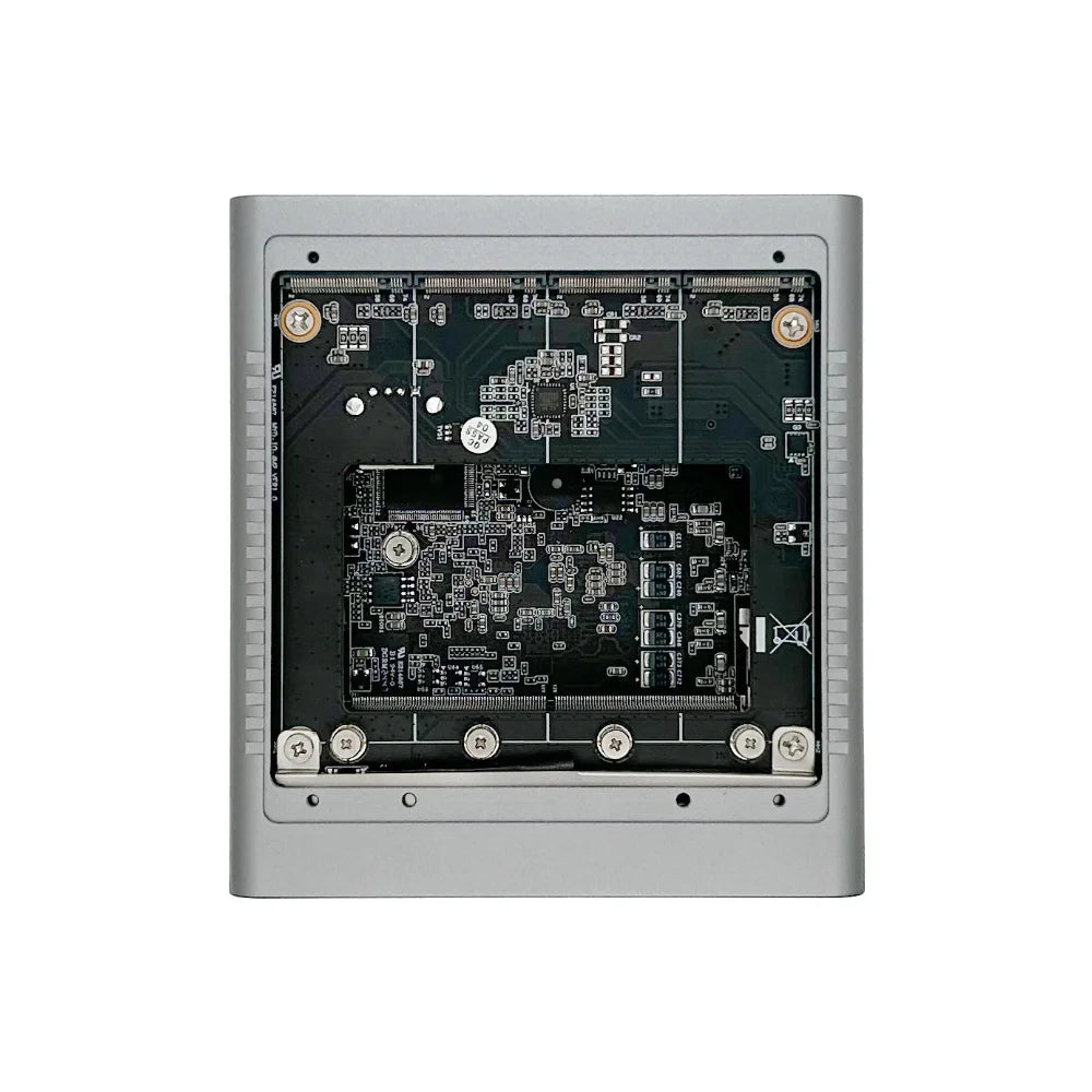 New M1S 4 bay Mini NAS Storage Server M.2 NVme PCIE 3.0X1 Box Host Soft Router Home Industrial Computer N100 N150 Mini PC