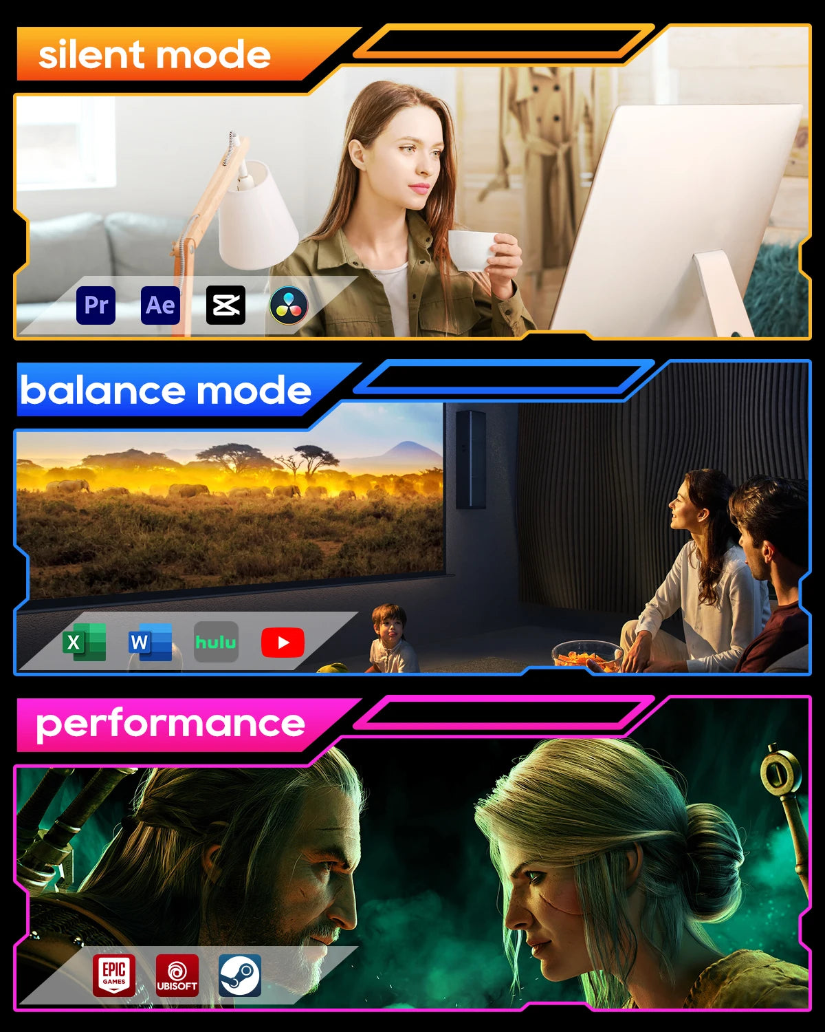 AOOSTAR GEM12+ Mini PC AMD Ryzen 7 PRO 8845HS 5.1GHz 32GB DDR5 1TB SSD Radeon 780M WiFi6 BT5.2 USB4 HDMI2.1 Mini PC Windows 11