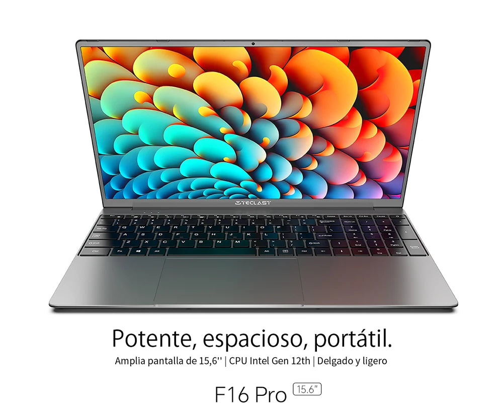 TECLAST F16 Pro 15.6 inch Laptop 16GB RAM 512GB SSD Computers for Intel N95 CPU 1920x1080 IPS Backlit Keyboard Mini-HDMI WiFi 6 USB3.2 F16Pro Notebook