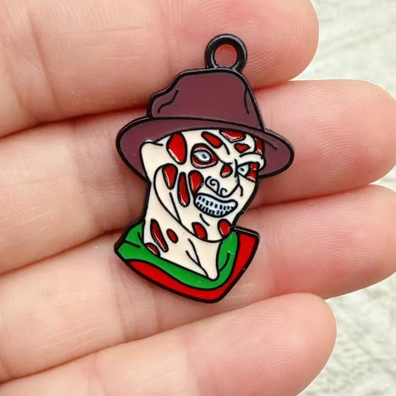 10pcs Halloween Cartoon Charm for Jewelry Making Necklace Bracelet Keychain Pendant Diy Accessories Alloy Metal