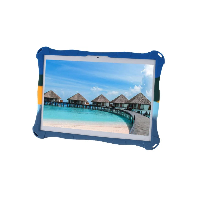 10.1"Kids Friendly Universal Tablet Case Soft Silicon 10 10.1 inch Lightweight Cover Stand Shockproof Funda 24x17cm/9.5x6.69inch