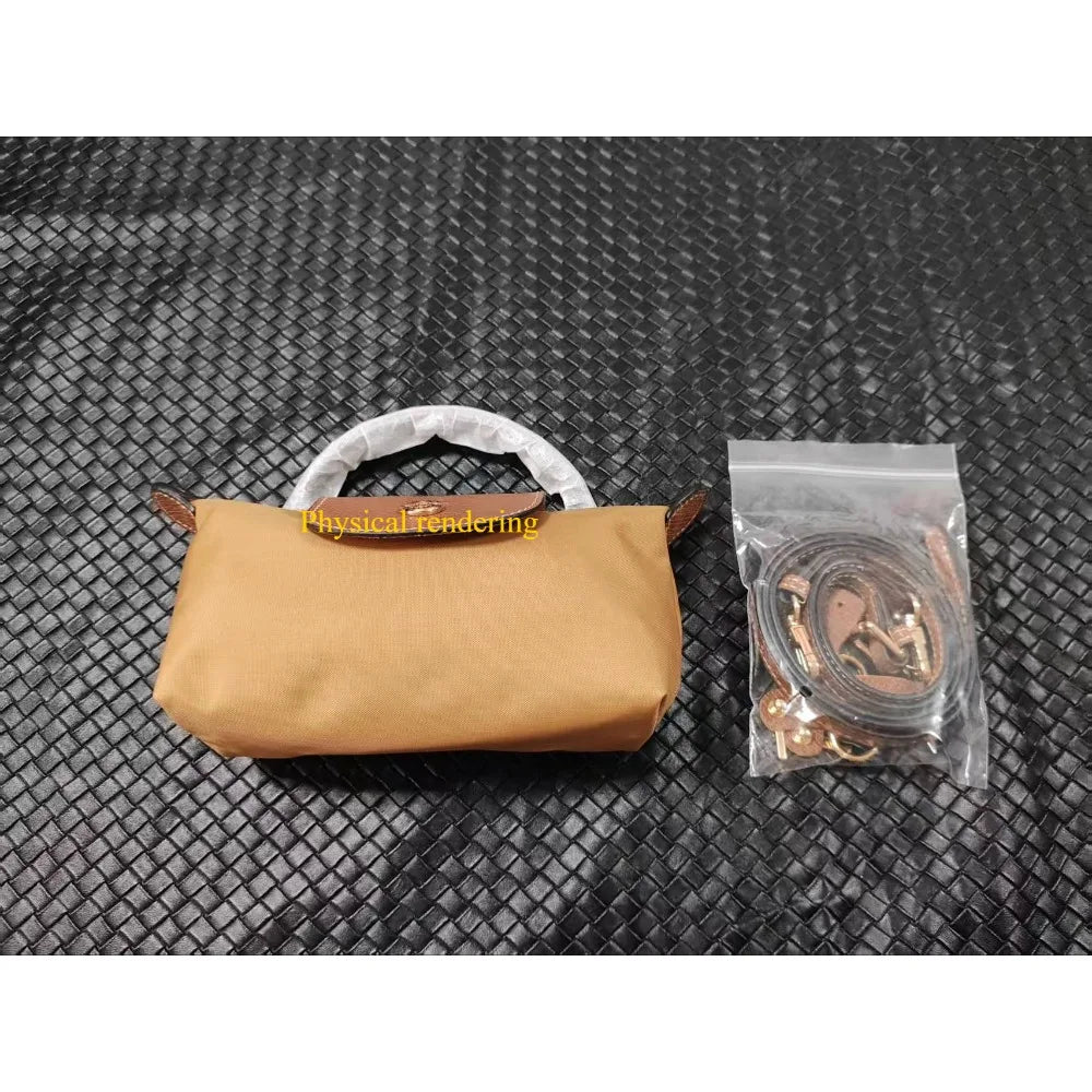 Fashionable New Non Perforated Nylon Bag Portable with Shoulder Straps Multifunctional Shoulder Bag Dumpling Bag Mini Handbag
