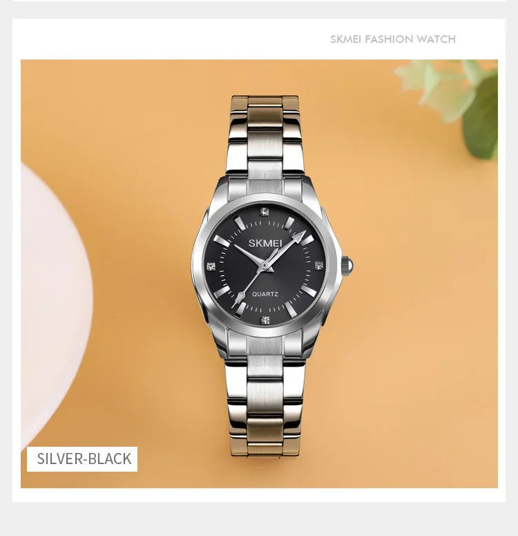 SKMEI1620  For Women Thin Lady Hour Ladies reloj mujer Fashion Simple Quartz Women Watch Movement Luxury Quartz Watches