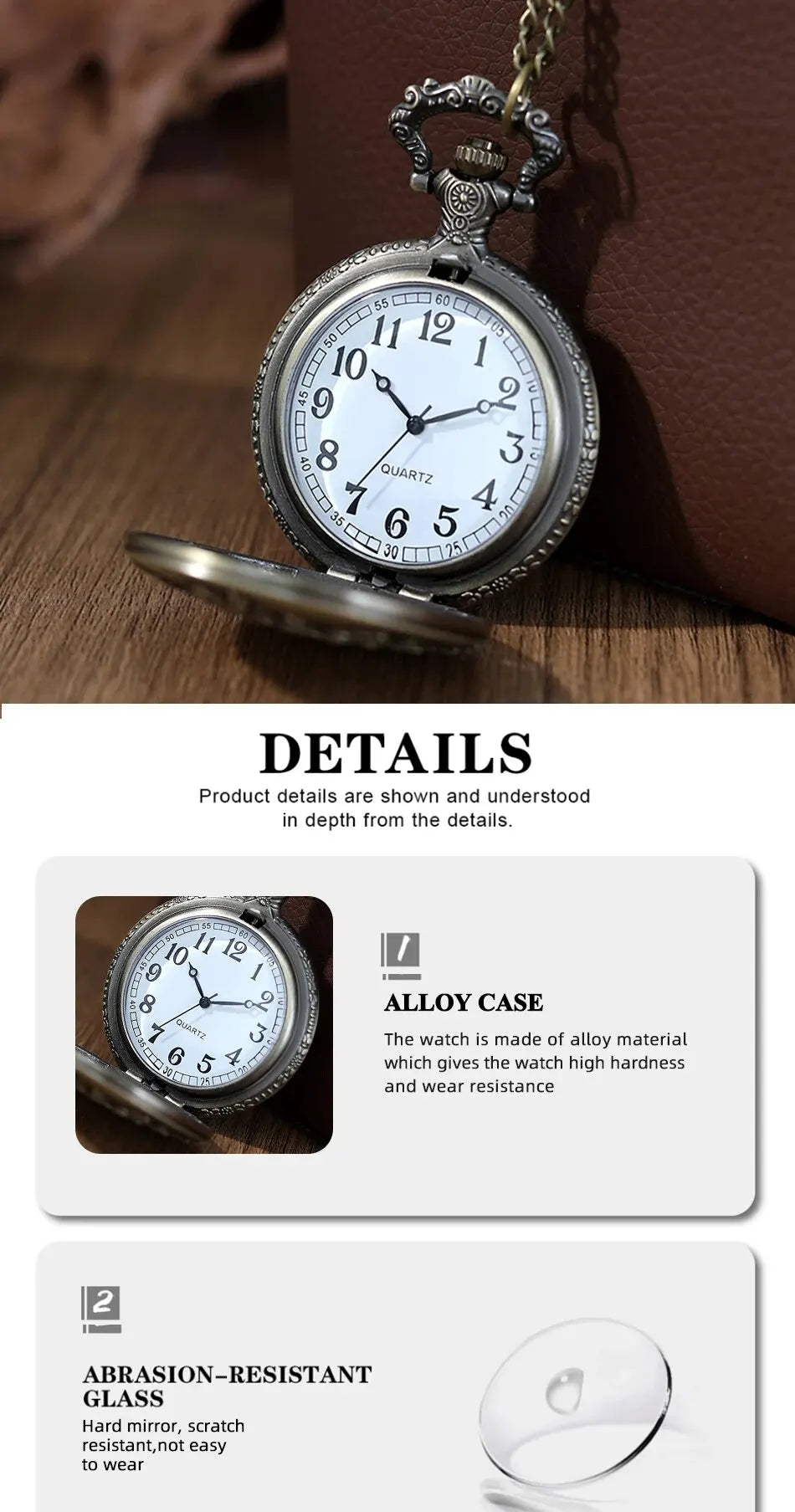 Roman Numerals Quartz Pocket Watch Men Women Hollow Case Carve Designs Necklace Best Gifts for Men Women