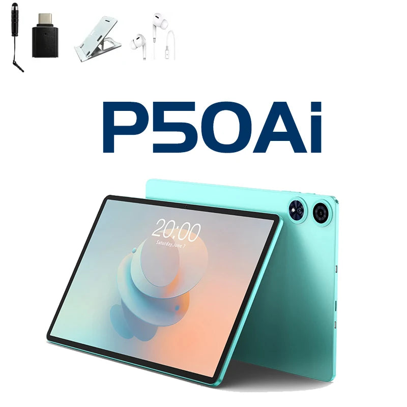 【New】Android 15 Teclast P50 AI Tablet 11" 90Hz Screen AllWinner A733-AI Octa-Core 6GB 128GB LPDDR5 Wifi-6 7000mAh Battery AI Tab
