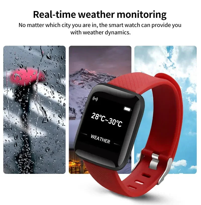 Children's Smart Watch Led Digital Clock Waterproof Smartwatch Kids Sports Heart Rate Monitor Fitness Tracker Watch Boy and Girl