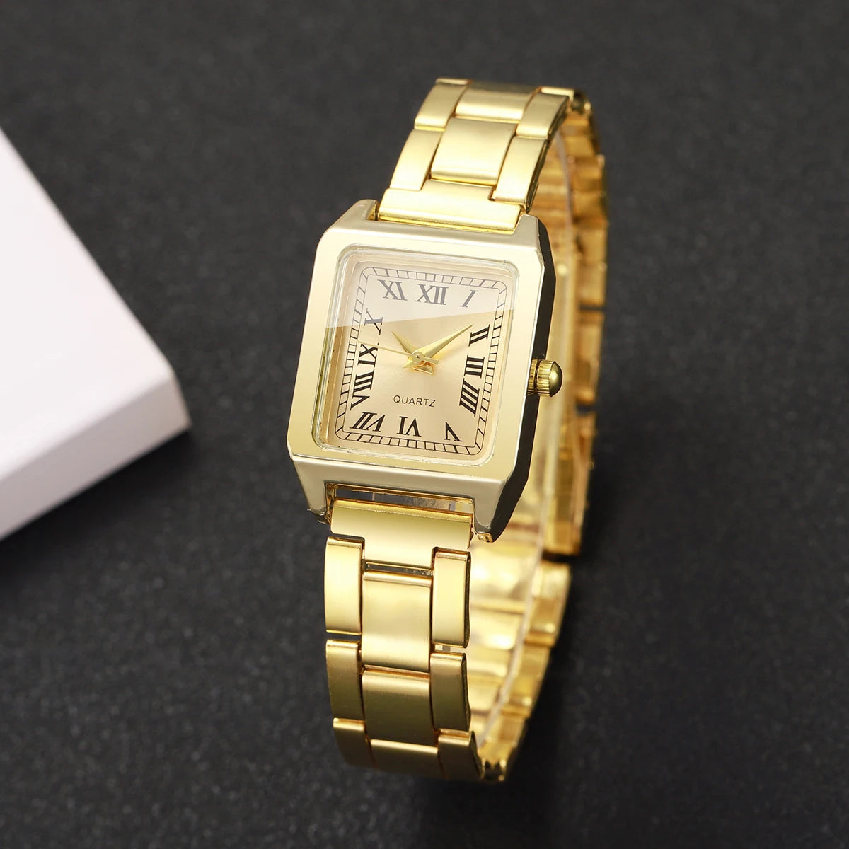 1/2PCS Fashion Women Quartz Wristwatches Square Dial Ladies Watch Girls Clock Reloj Mujer（Without Box）