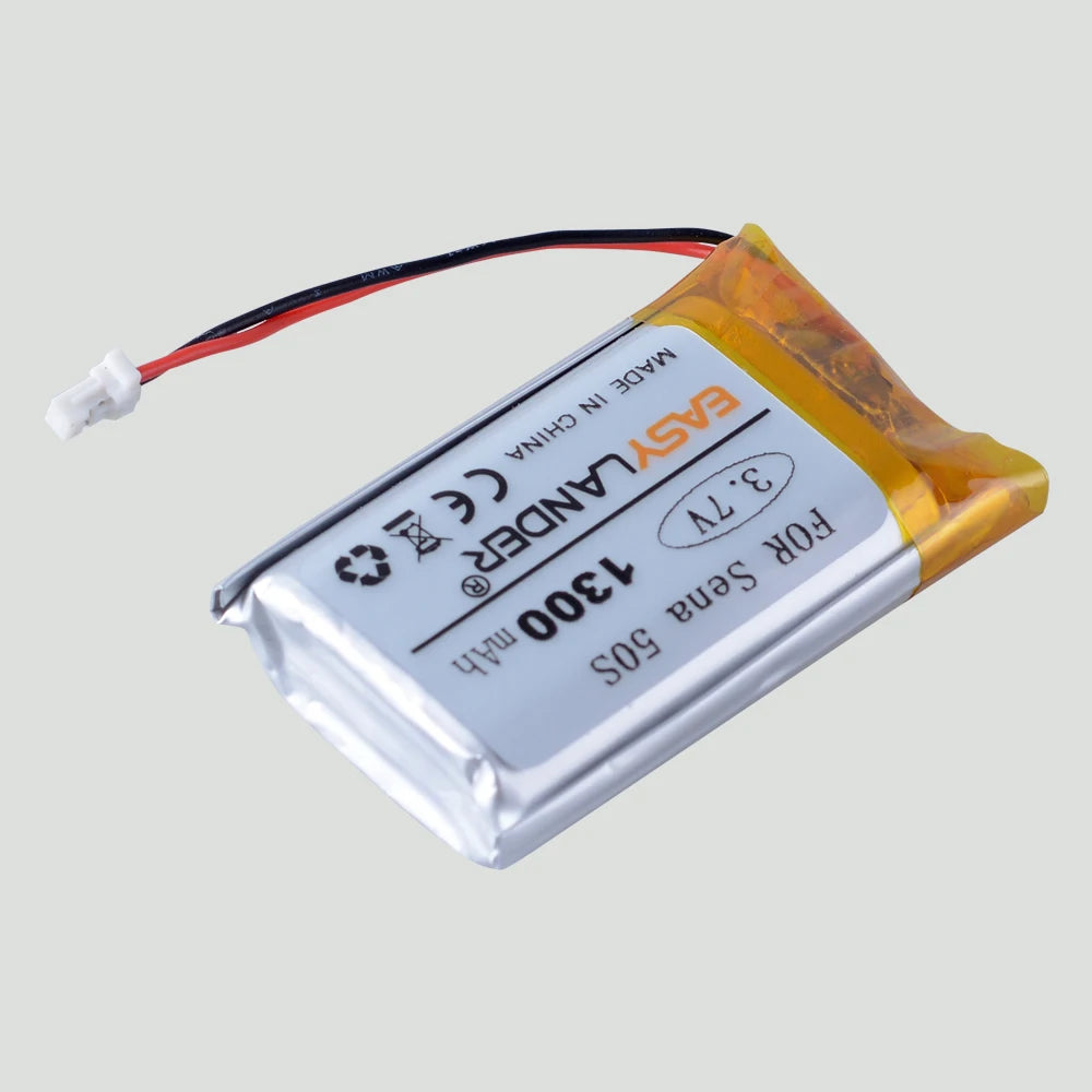 3.7V 1300mAh Lithium-ion Polymer Rechargeable Battery FOR Sena 50S, Sena 50S Motorcycle Bluetooth Headset, Helmet Intercom