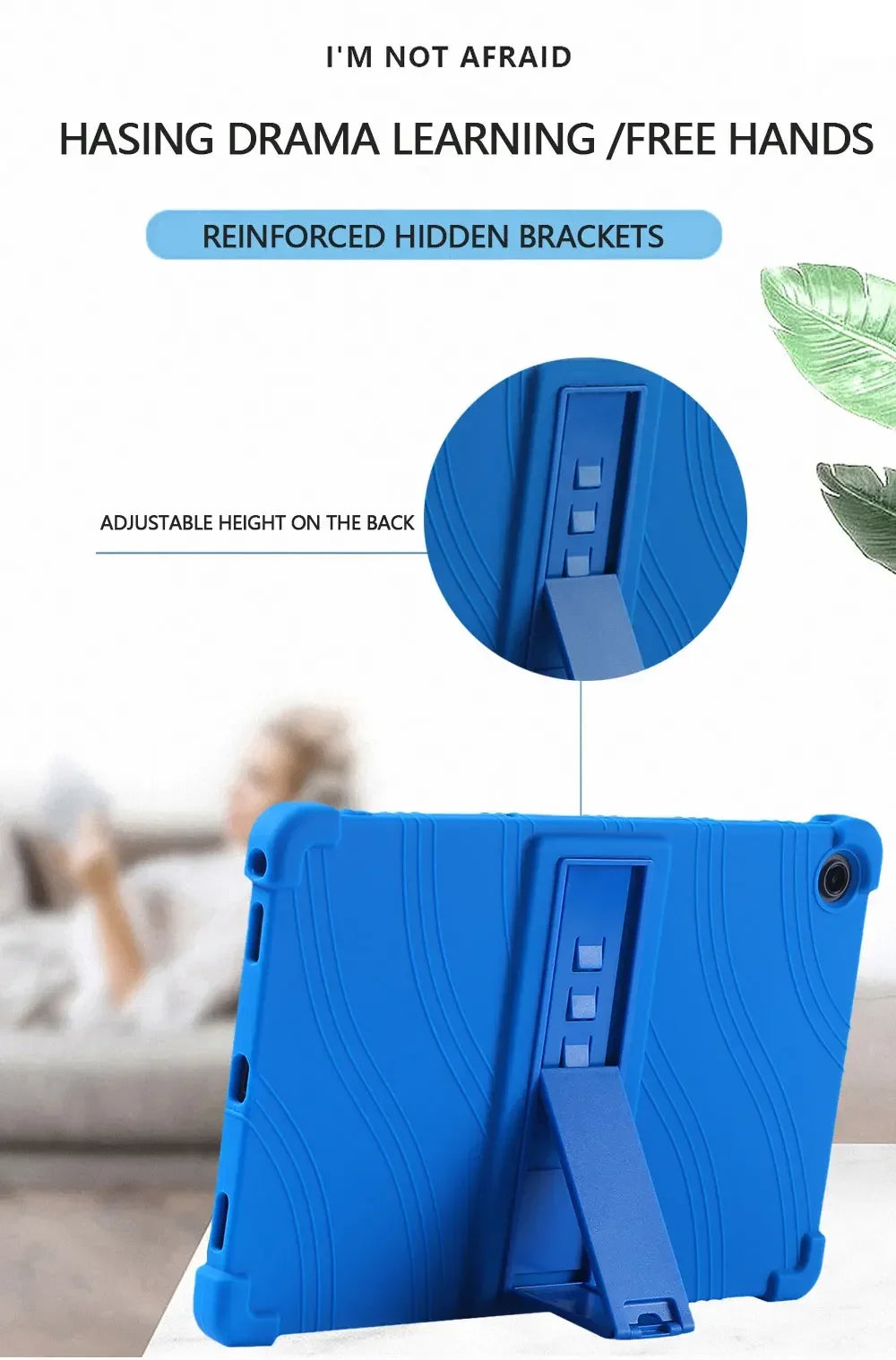 Case For Lenovo Tab 10.1inch TB311FU/ZAEH0063JP  Tablet Safe Shockproof Silicone Stand Cover