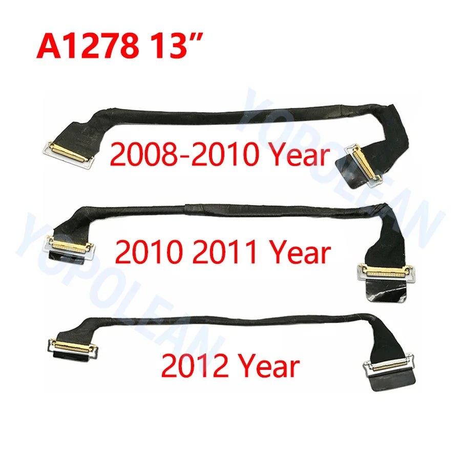 Original LCD LED LVDS Screen Display Cable For Macbook Pro 13" 15" 17" A1278 A1286 A1297 Retina A1398 A1425 A1502 2008-2015 Year
