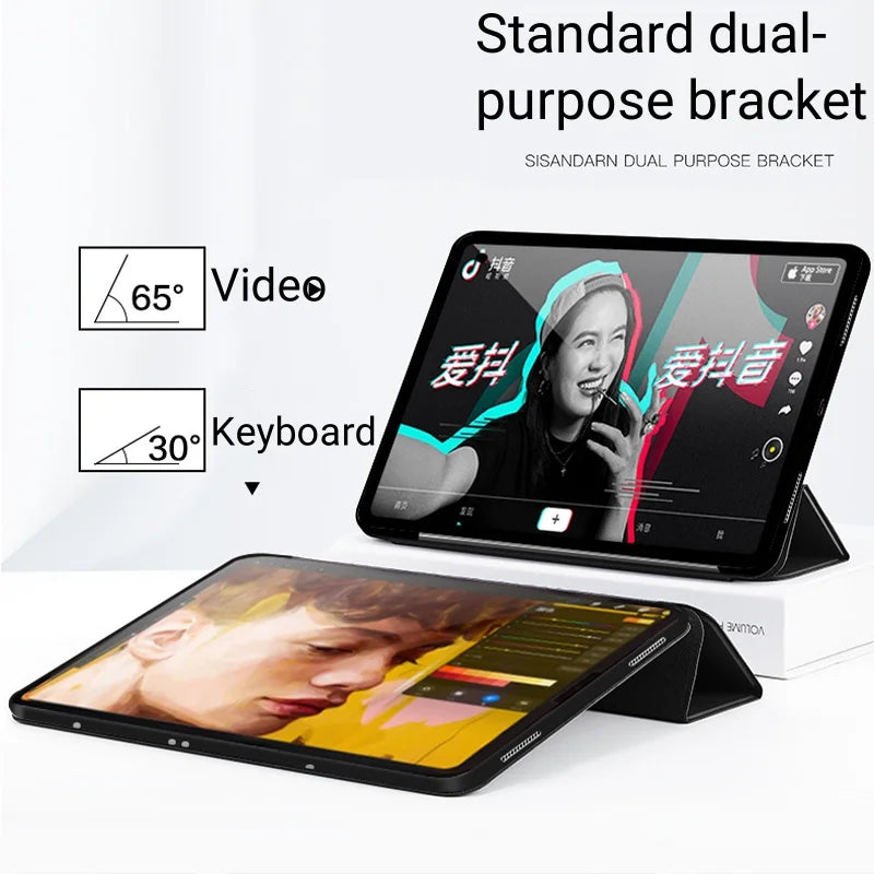 For Lenovo Idea Tab Pro Case 12.7 inch Folding Stand Magnetic Soft Silicone Back Cover For Lenovo idea tab pro 2025 tb373fu Case