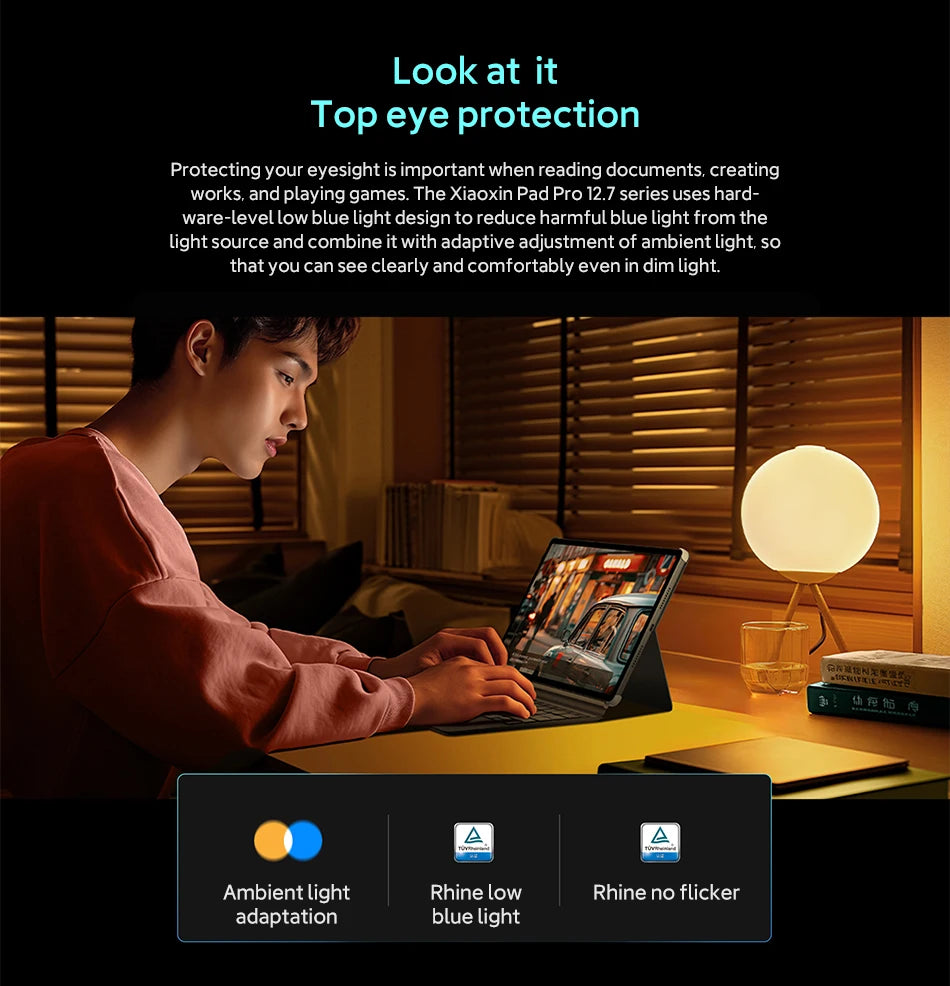 CN Version Lenovo Xiaoxin Pad Pro 12.7 2025 Tablet MTK Dimensity 8300 128G 256G GPS Display 144Hz 10200mAh 45W Charging WIFI Tab
