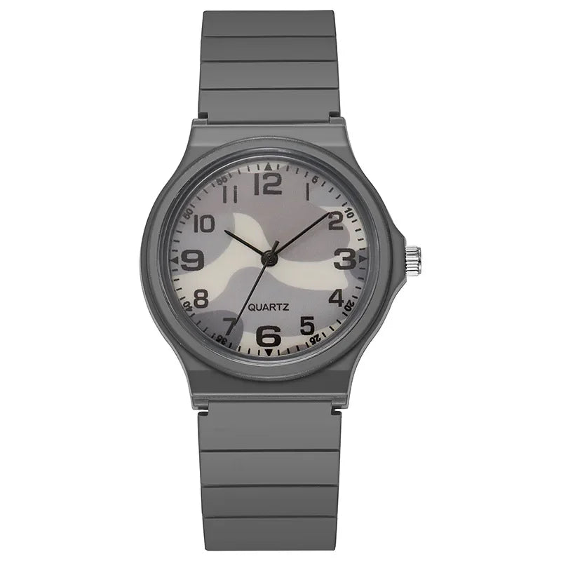Fashion Camouflage Band Quartz Mens Womens Wrist Watch Students Girls Boys Sports Watches Simple Fashion Quartz Watch Reloj