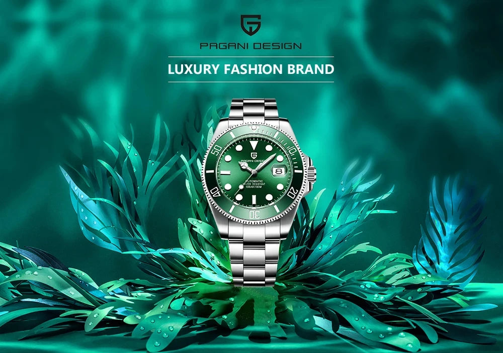 PAGANI Design Men Watches Automatic Mechanical Watch NH35 Stainless Steel 100M Sapphire Glass AR coating PD1639
