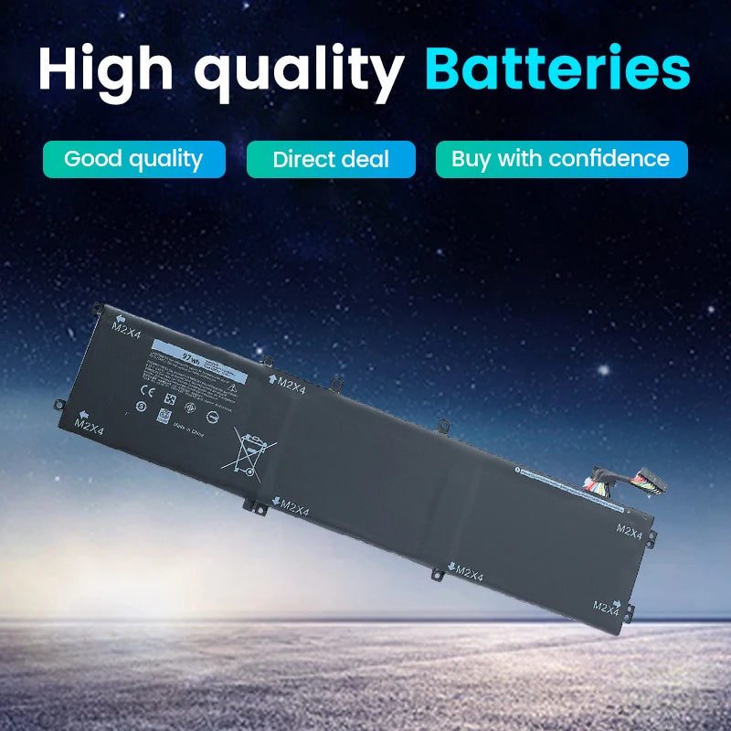 SOMI 6GTPY H5H20 Laptop Battery For DELL XPS 15 9570 9560 7590 For DELL Precision 5520 5530 Series Notebook 11.4V 97WH