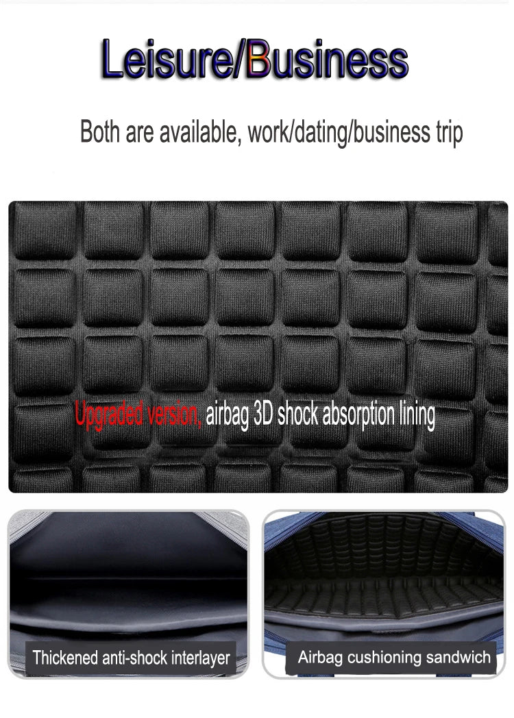 Laptop Bag Sleeve Case Shoulder HandBag Notebook Pouch Briefcases For 13.3 14 15.6 17.3 Inch Macbook Air Pro HP Huawei Asus Dell
