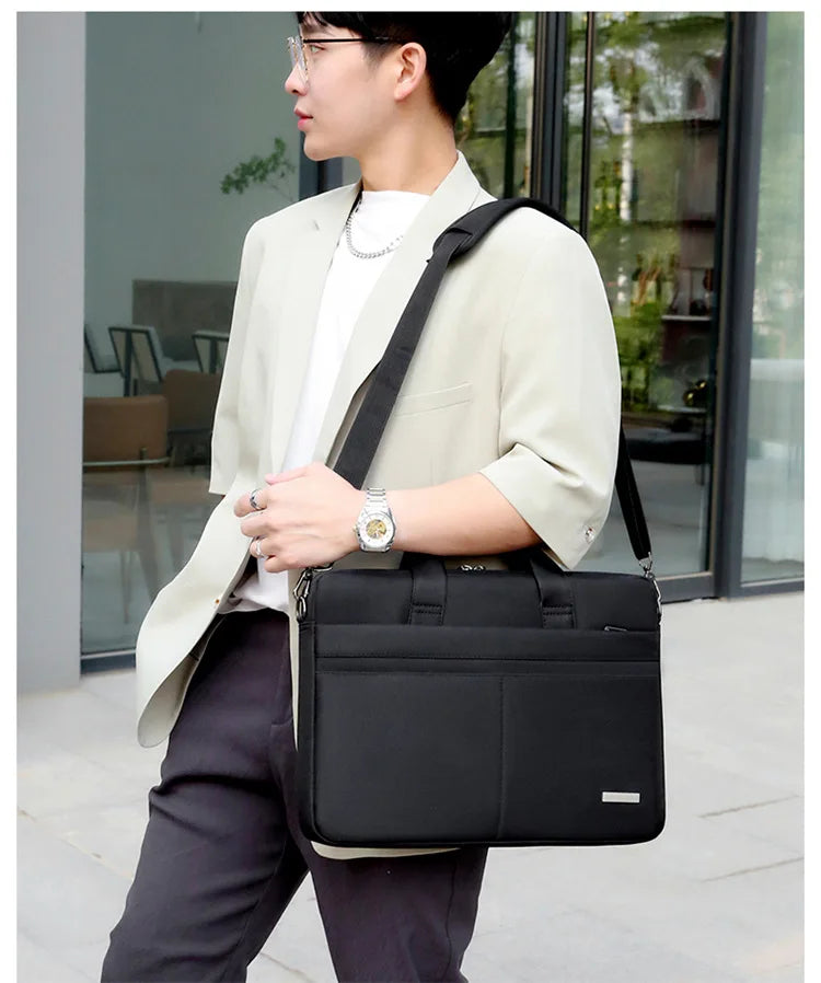 Laptop Bag Sleeve Case Shoulder HandBag Notebook Pouch Briefcases For 13.3 14 15.6 17.3 Inch Macbook Air Pro HP Huawei Asus Dell