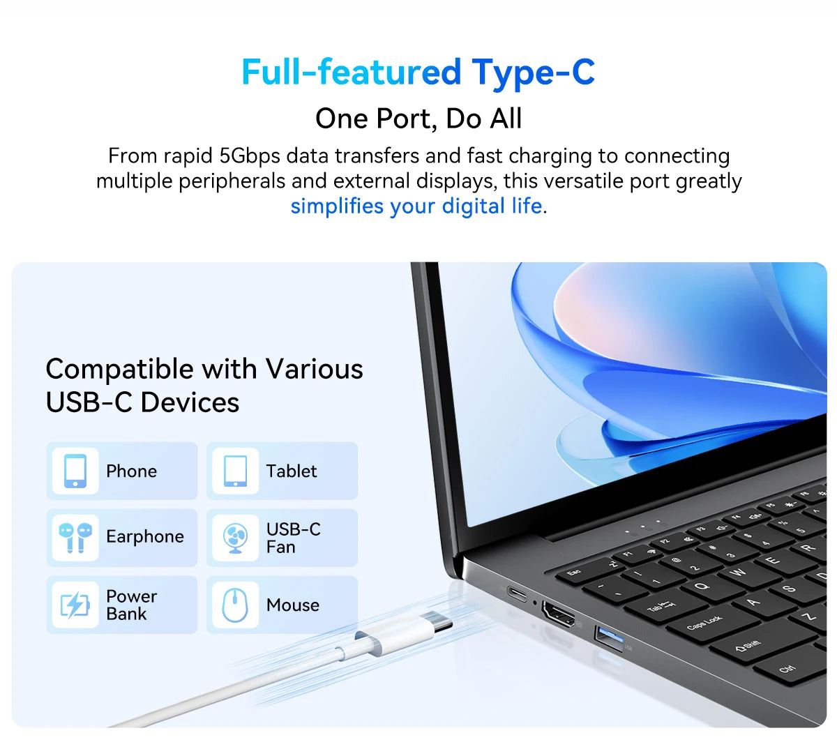 Blackview AceBook 12 Win 11 Laptop 16'' FHD IPS , Intel I5-1030NG7 Notebook, 16GB RAM 512GB SSD, 2-in-1 Fingerprint Power Button