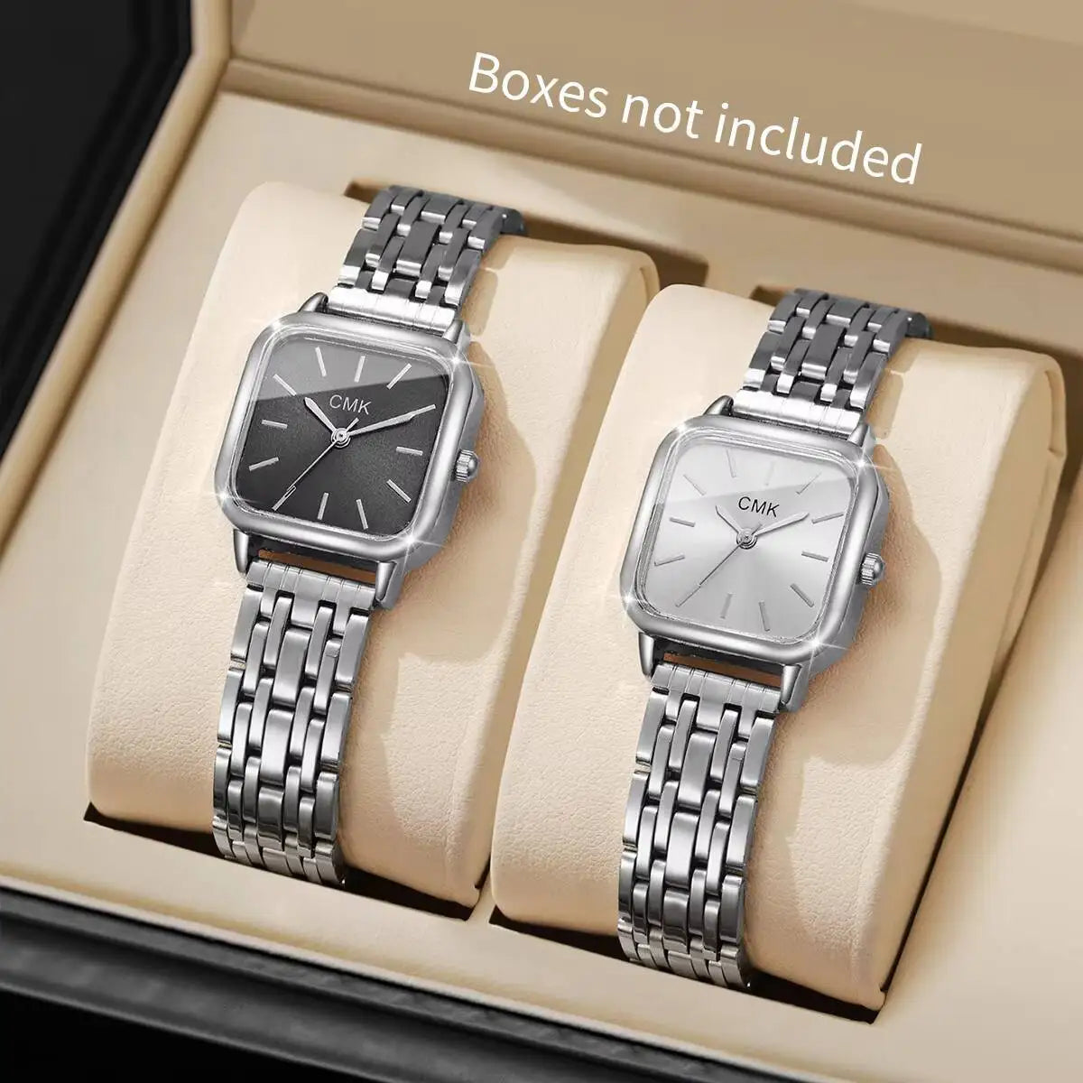 1/2/3/4/6PCS Fashion Women Watches Simple Square Dial Ladies Quartz Wristwatch Reloj Mujer（Without Box）