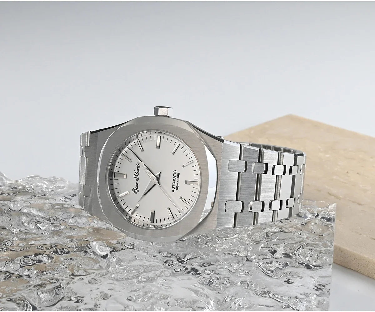 San Martin 38.5mm Miyota 9015 Men Luxury Watch Classic Business Dress Automatic Mechanical Watches Sapphire 10Bar reloj