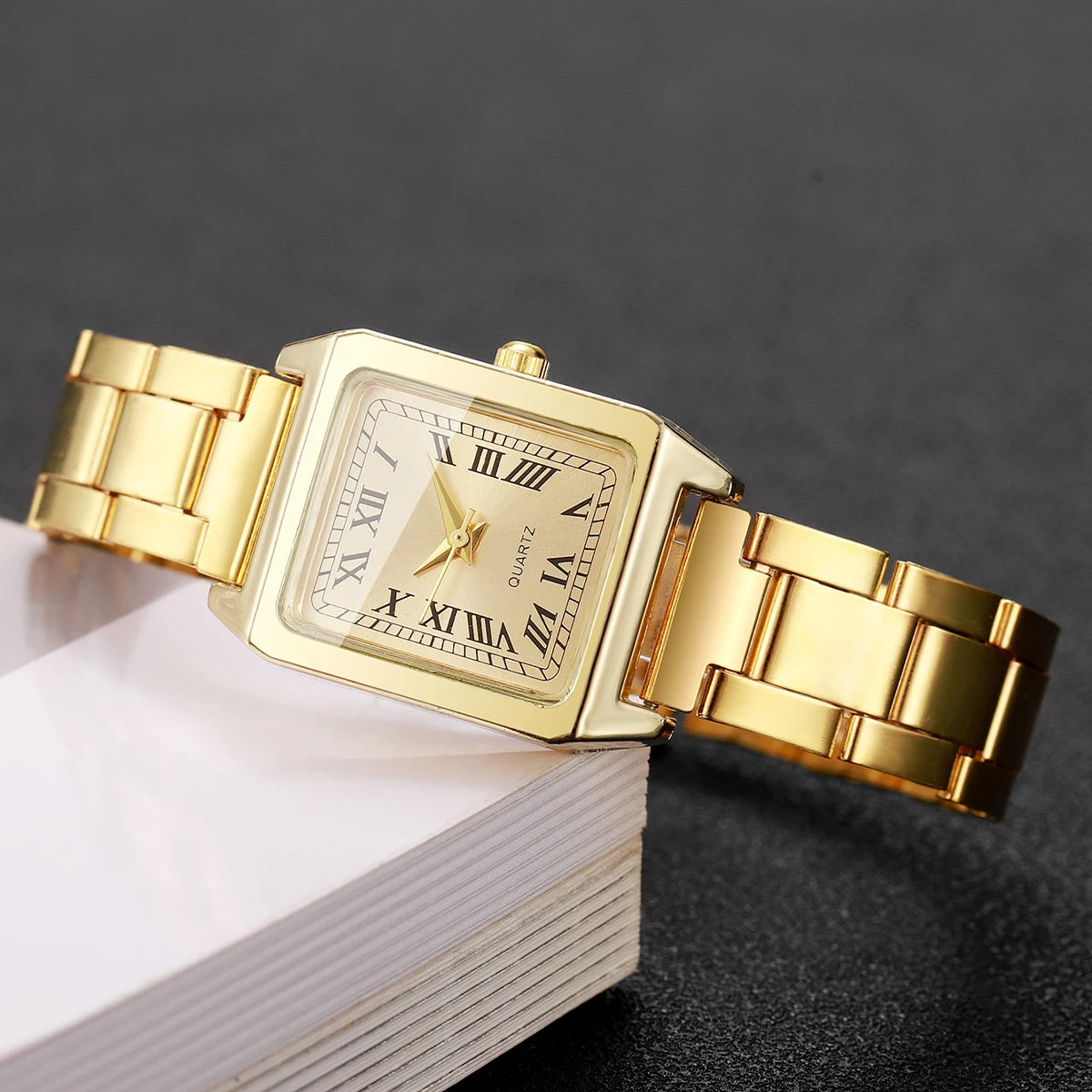 1/2PCS Fashion Women Quartz Wristwatches Square Dial Ladies Watch Girls Clock Reloj Mujer（Without Box）