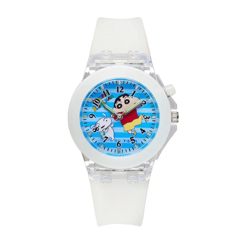 Cute Crayon Shin-chan Watch luminescence Anime Child Wrist Watch Cartoon Christmas Watchband Kids Gift