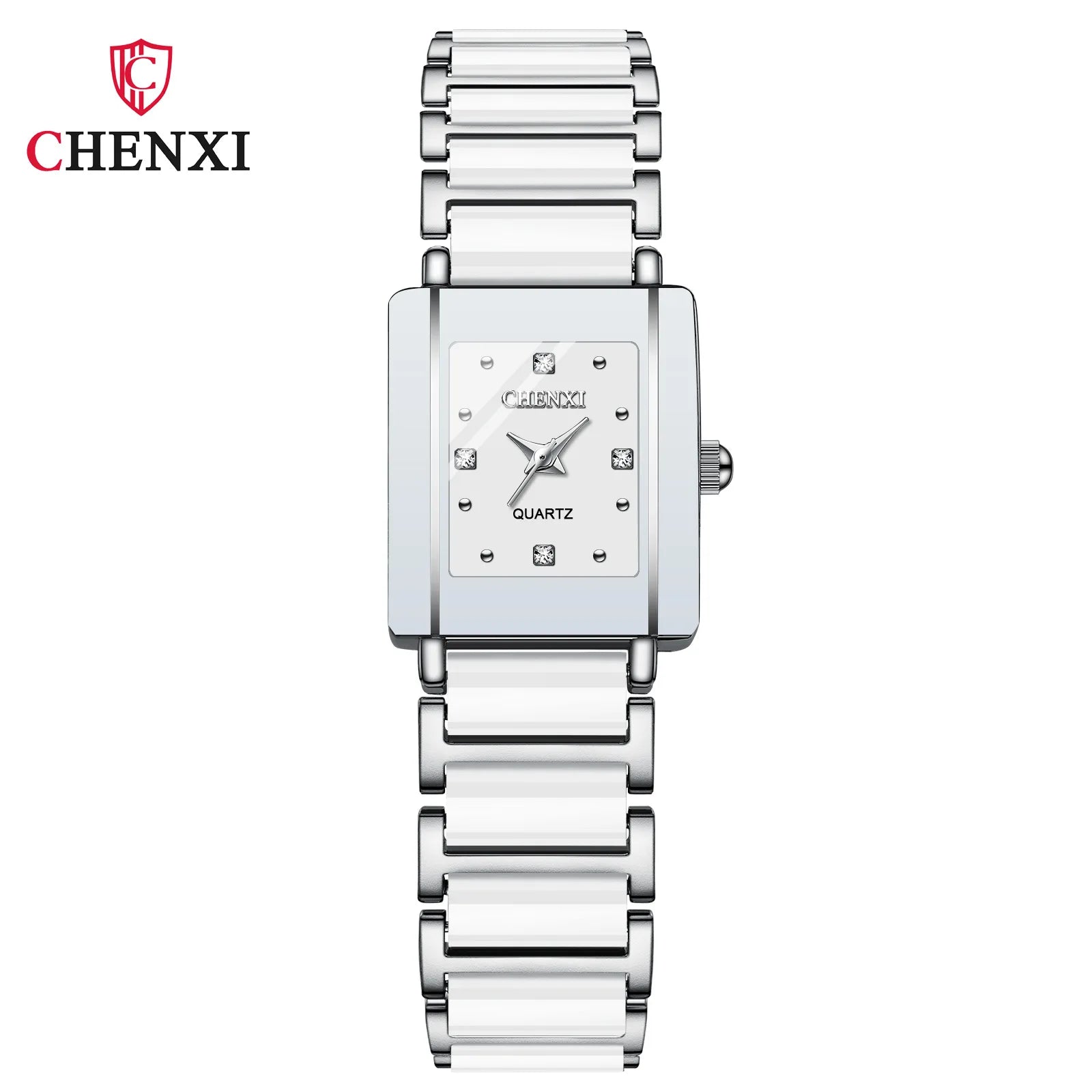 CHENXI 104A Waterproof Top Brand Luxury couple watches Watch for Women Men With Simulated-Ceramics Strap relojes para damas