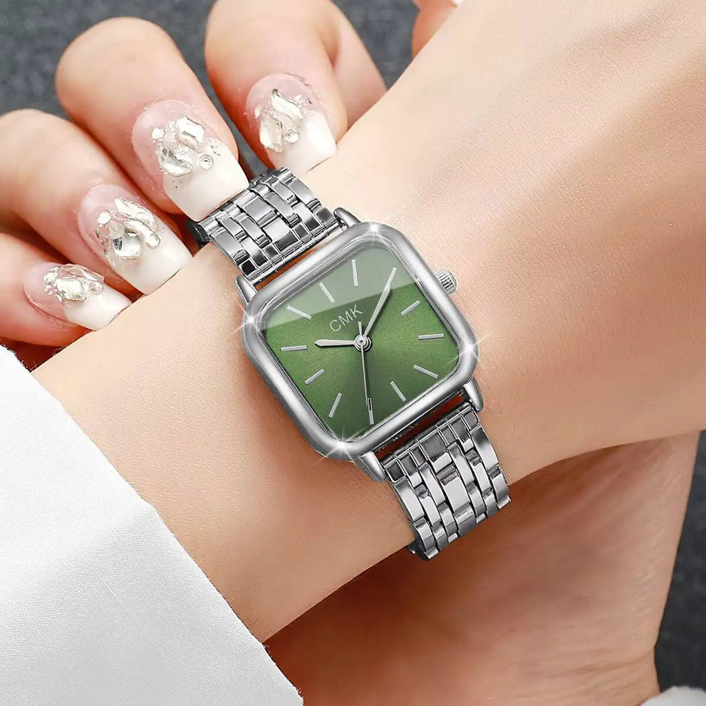 1/2/3/4/6PCS Fashion Women Watches Simple Square Dial Ladies Quartz Wristwatch Reloj Mujer（Without Box）