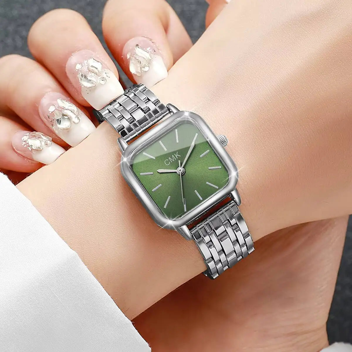 1/2/3/4/6PCS Fashion Women Watches Simple Square Dial Ladies Quartz Wristwatch Reloj Mujer（Without Box）