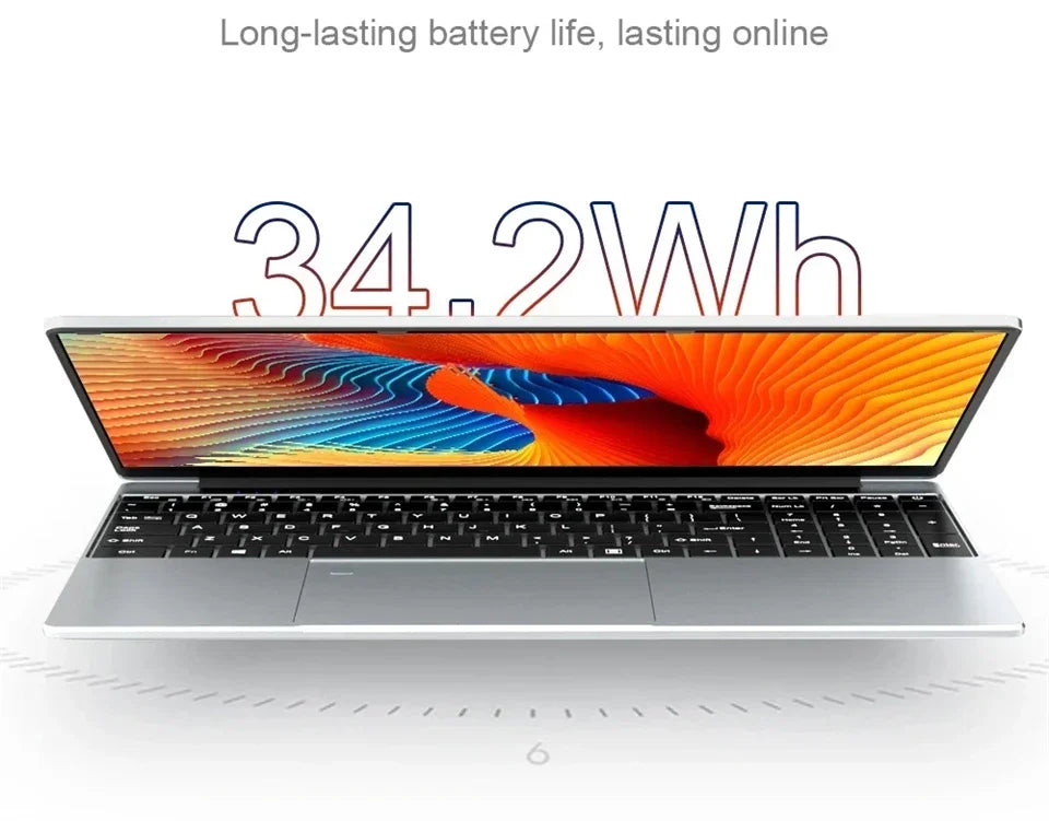 15.6" Intel Core i7 8500Y Windows 11 Pro Laptops Fingerprint unlock 16GB RAM 1TB SSD Office Gamer Study notebook Computer PC