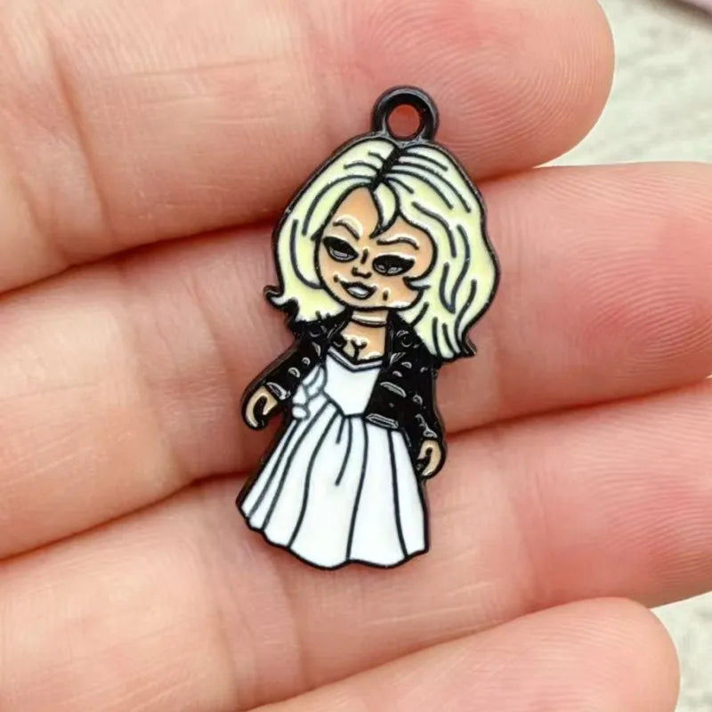 10pcs Halloween Cartoon Charm for Jewelry Making Necklace Bracelet Keychain Pendant Diy Accessories Alloy Metal