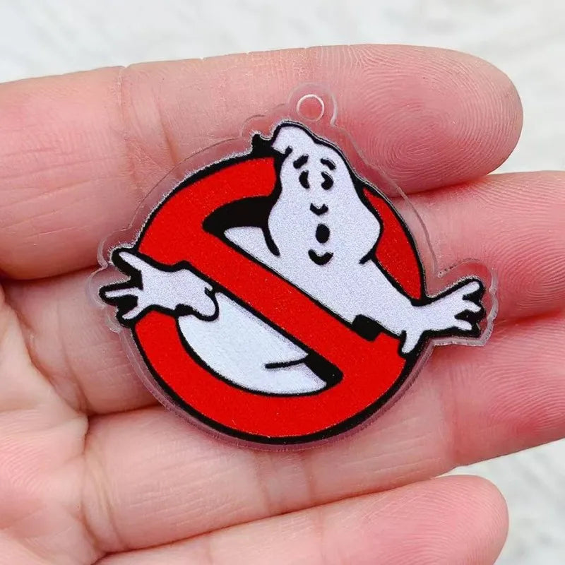 10pcs Acrylic cartoon Anime cute Charms DIY Jewelry Making Pendant Necklace Pendant Handmade Material accessory