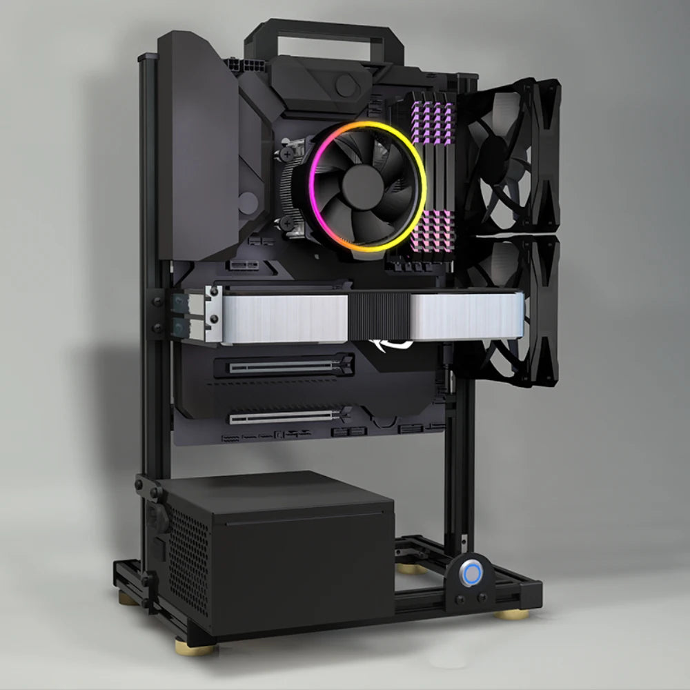 DIY Gamers Cabinet MOD ITX MATX PC Case Open Frame Aluminum Creative ATX EATX Tower Desktop Gaming Computer Chassis Rack
