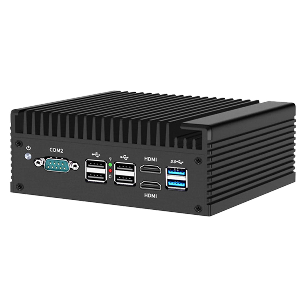 4x i226-V 2.5G Firewall Mini PC 12th Gen Intel i3 N305 N100 Soft Router DDR5 2*COM 2*HDMI Industrial Computer Efficient cooling