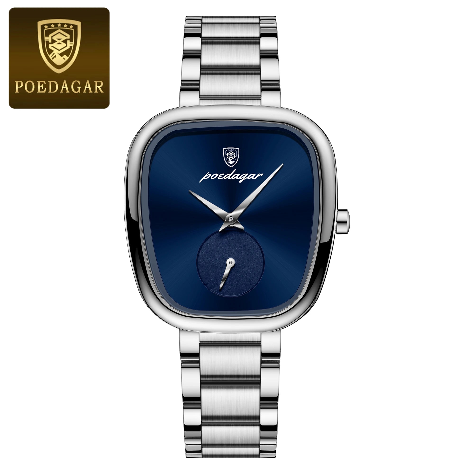 POEDAGAR Unique Elegant Ladies Watch Stainless Steel Waterproof Quartz Watches For Women High Quality Woman’s Stylish Wristwatch