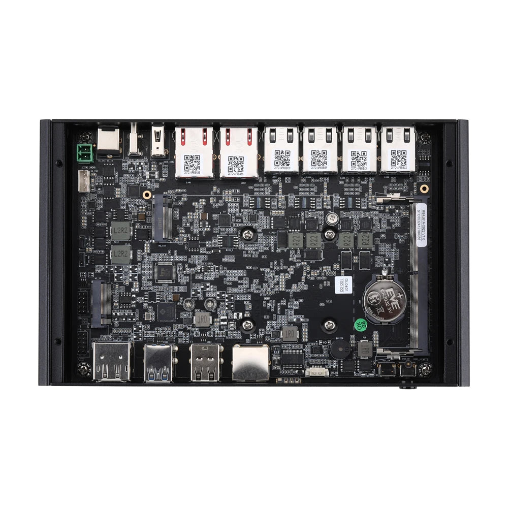 Qotom Mini PC Q10900H6-S13 N100 N305 N150 N355 Support D5 RAM with 2 10G LAN 4 I226V LAN AES-NI Computer
