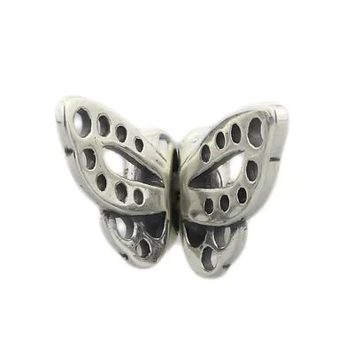 Real 925 Sterling Silver Beads Butterfly Skull Owl Conch Fish Charm Spacer Fit European Troll 3.0mm Bracelet Jewelry Original