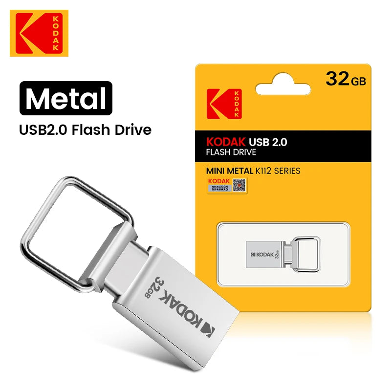 Kodak USB Flash Drive K112 64GB Mini  Pendrive Metal U-disk for smartphone PC desktop laptop macbook